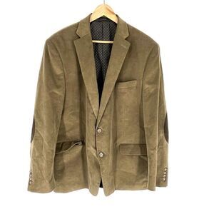 LRL Ralph Lauren Blazer Size 46R Men Brown Corduroy Elbow Patch Country Academia